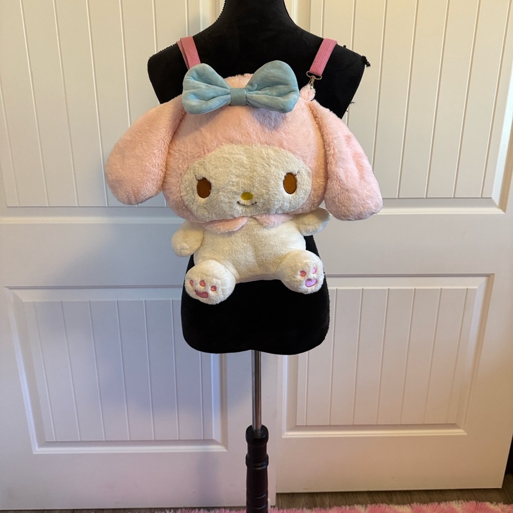 Sanrio my melody plush Backpack removable straps
